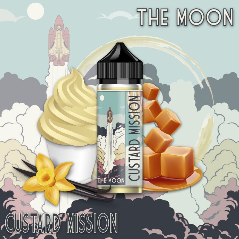 E-liquide The moon 200ml - Custard Mission