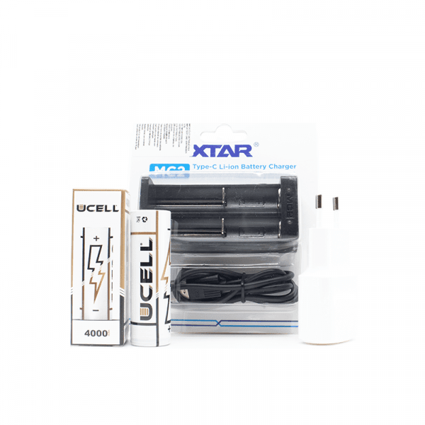 Pack 2 accus 21700 avec chargeur - UCELL