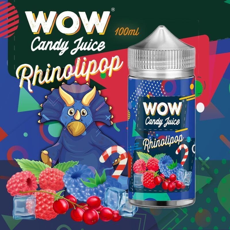 E-liquide Rhinolipop 100ml - WOW Candy Juice - Made in Vape