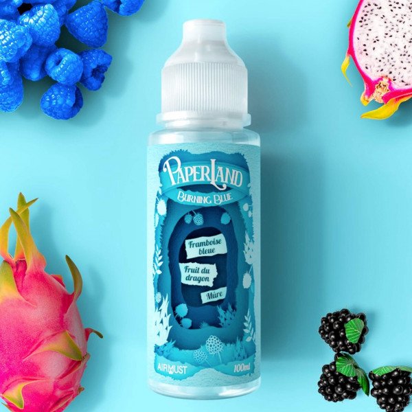 E-liquide Burning Blue 100ml - Paperland - Airmust