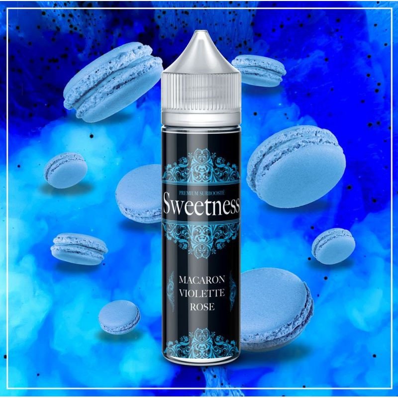 E-liquide Macaron Violette Rose 50ml - Sweetness - Made in Vape