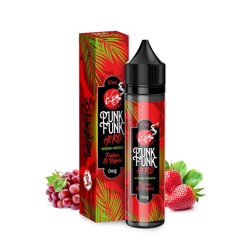 E-liquide Fraise et Vignes 50ml - Punk Funk Hero By Joey Starr