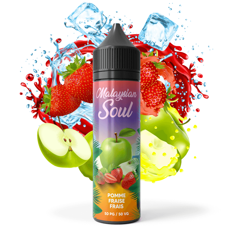 E-liquide Fraise Pomme Frais 50ml - Malaysian Soul - Bobble