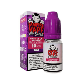 E-liquide Fruit de la passion Pêche Citron - NicSalts - Vampire Vape