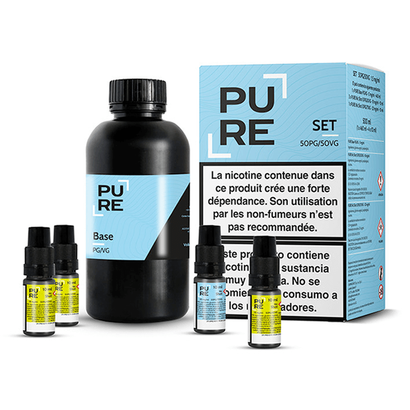 Pack 500ml Base DIY 50/50 - PURE