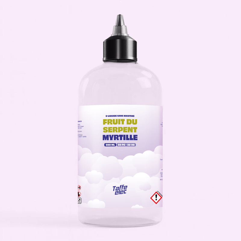 E-liquide Fruit du serpent Myrtille 500ml - Taffe-elec