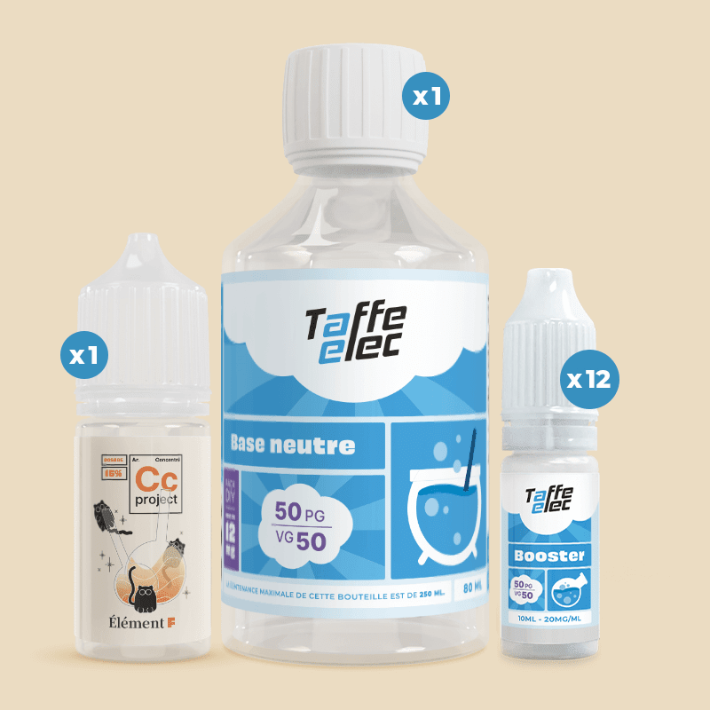 Pack DIY Élément F 230ml - Taffe-elec