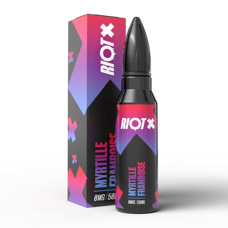 E-liquide Myrtille Framboise 50ml - Riot X - Riot