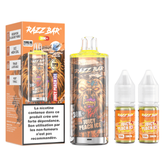 Puff Razz Bar 30K Pêche Juteuse Glacée