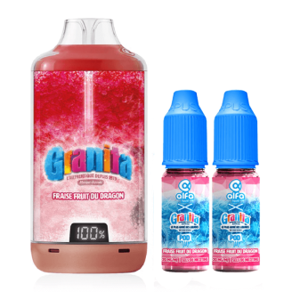 Puff Granita 30K Fraise Fruit du dragon - Alfaliquid