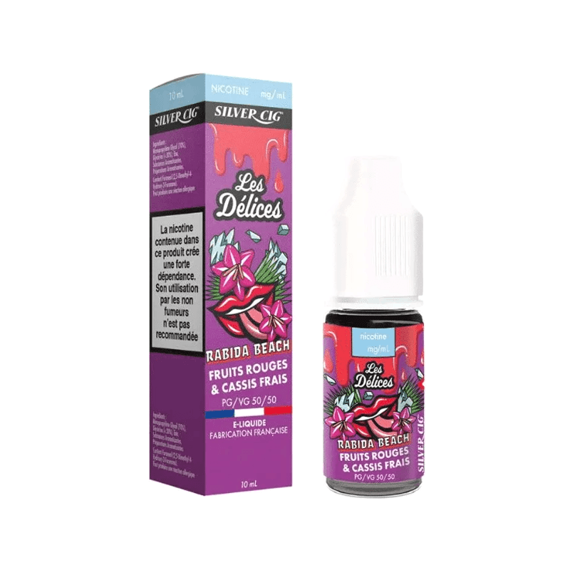 E-liquide Fruits Rouges & Cassis Frais - Rabiba Beach - Silver Cig