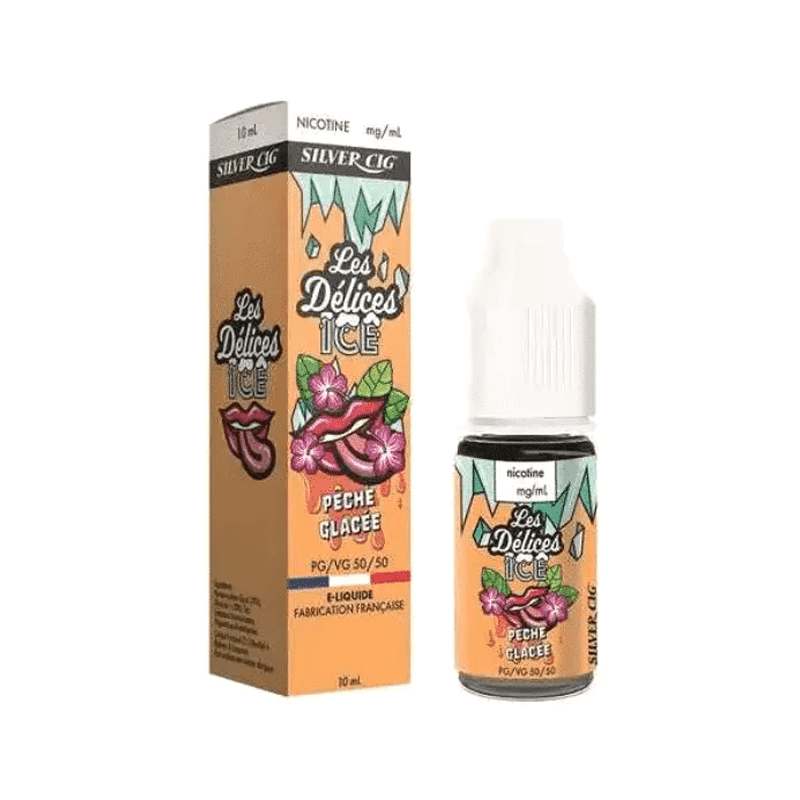 E-liquide Pêche Glacée - Délices Ice - Silver Cig