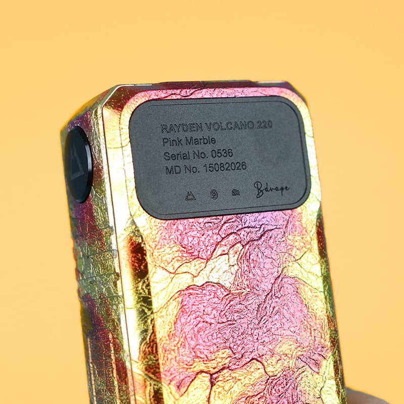 Box Rayden 220 Volcano Pink Marble Rare Edition - BD Vape